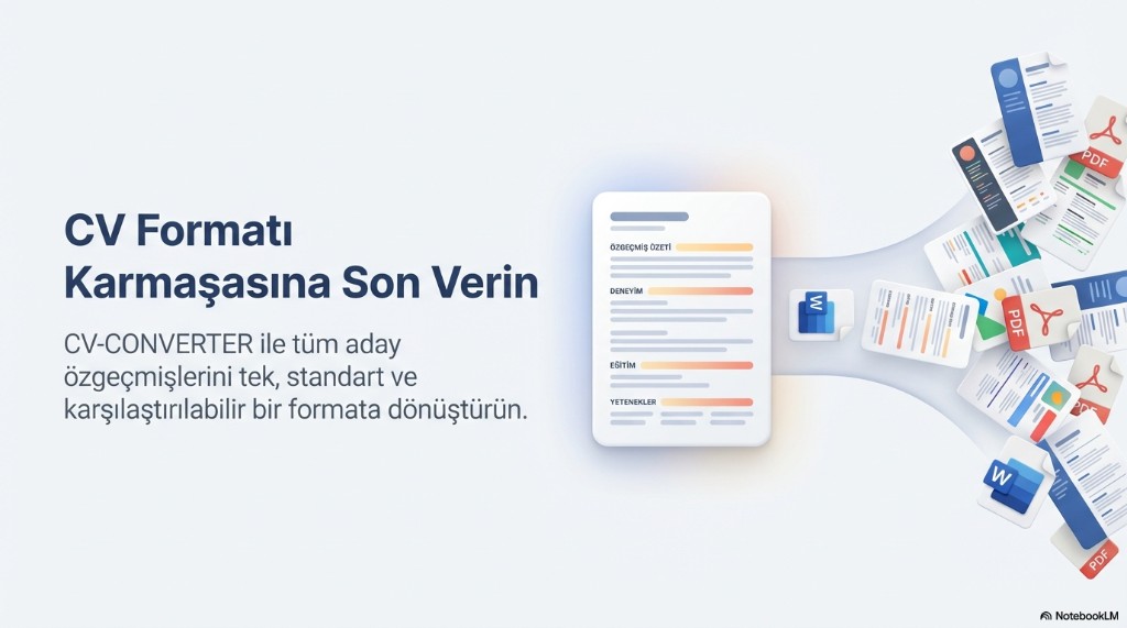 CV-CONVERTER — farklı formatları standart özgeçmişe dönüştürme